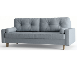 Диван-кровать Belfast, независимый пружинный блок, рогожка