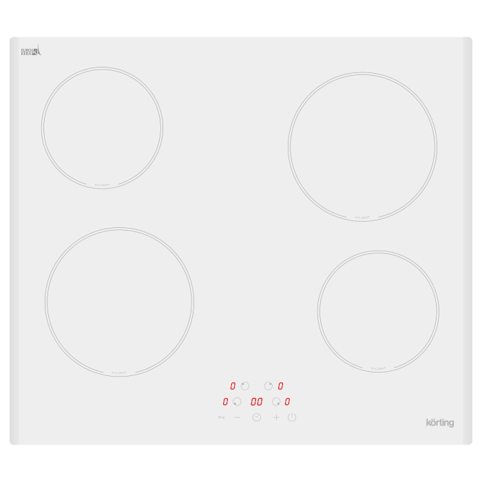Встраиваемые варочные панели, Варочная панель электрическая Korting HK 60003 BW