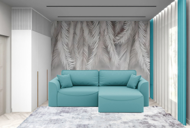 Диван-кровать угловой Рафаэль еврокнижка НПБ, велюр