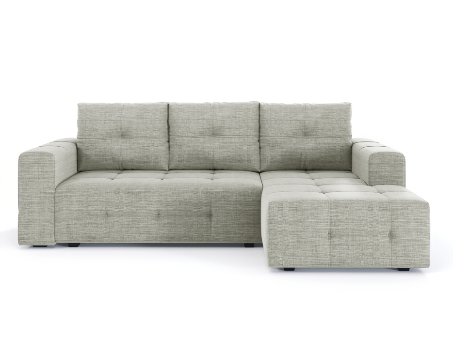 Диваны угловые в гостиную, Диван-кровать угловой Прадо, еврокнижка, рогожка Люкс