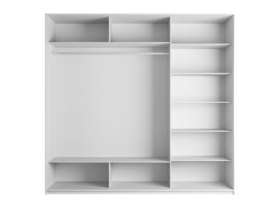 Шкафы-купе 3-х дверные, Шкаф-купе Прайм 3-х дверный Стекла фисташка/ДСП/Доводчики 180х57х230