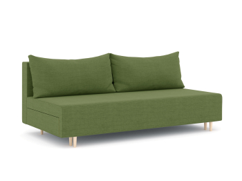 Диван-кровать еврокнижка Смайл без подлокотников, рогожка Люкс