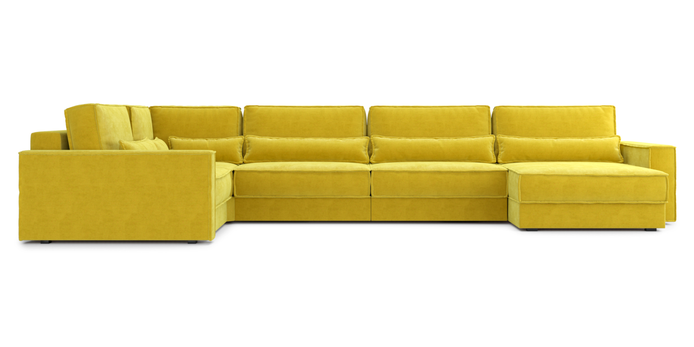 Диваны угловые в гостиную, Диван П-образный Тауэр