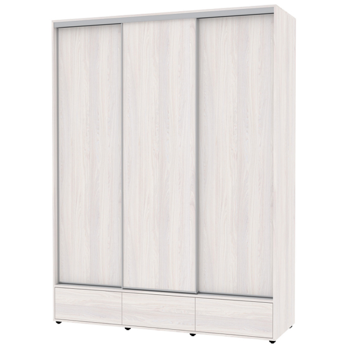 Шкафы-купе 3-х дверные, Шкаф-купе 3-дв  MOD 1800 лдсп/лдсп  (в2390*ш1800*г620)