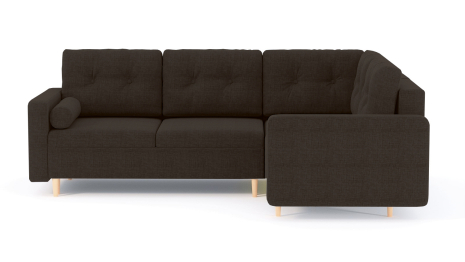 Диван-кровать угловой еврокнижка-пантограф Белфаст модульный, рогожка