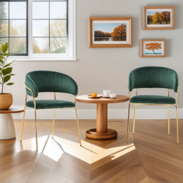 Комплект стульев Whispered Fusion, золотой (Комплект 2 шт)