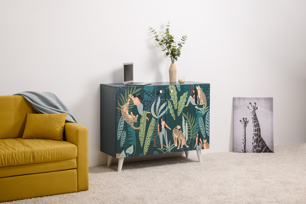 Комоды, Комод Либера 16.230.01, бензин, белый шагрень