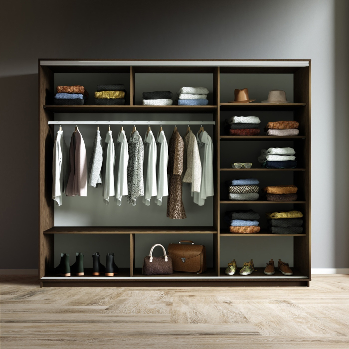 Шкафы-купе 3-х дверные, Шкаф-купе Экспресс 3-х дверный Фотопечать Квадрат Стекла 240х60х220