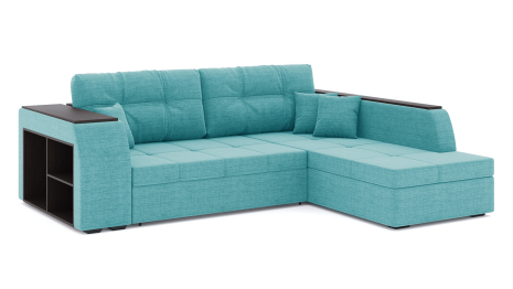 Диван-кровать угловой Брюссель дельфин, рогожка