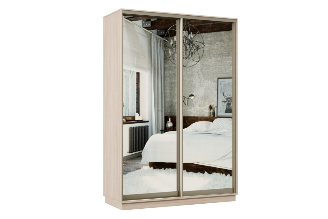 Шкафы-купе, Шкаф-купе Премьер 03 ясень шимо светлый