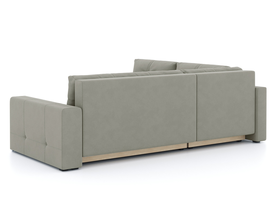 Диваны угловые в гостиную, Диван-кровать угловой Леос НПБ, велюр