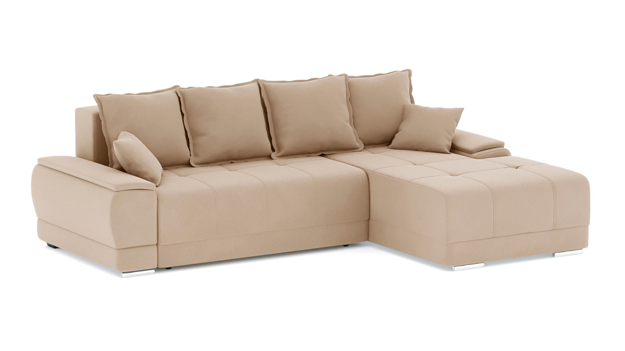 Диваны угловые в гостиную, Диван-кровать угловой Нордвикс Мини, велюр