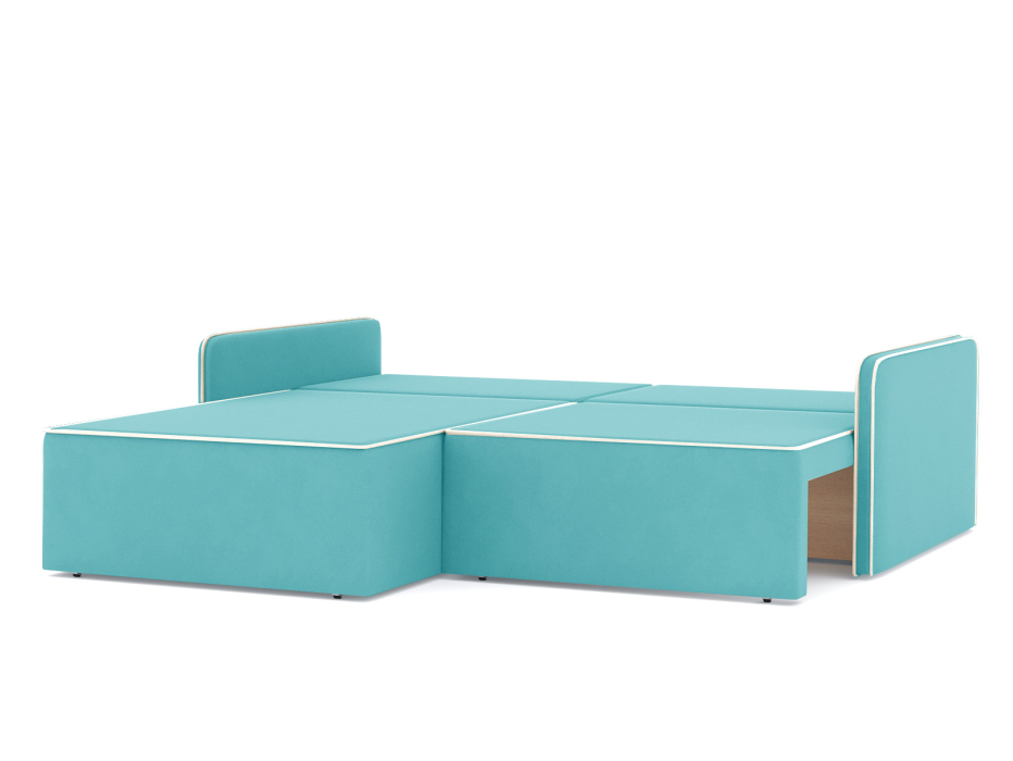 Диваны угловые в гостиную, Диван-кровать угловой еврокнижка Блюм, велюр