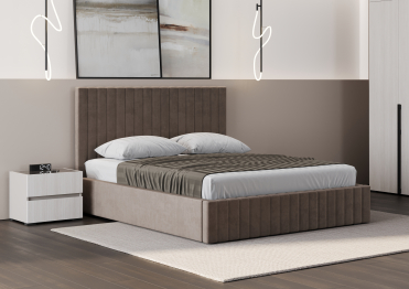 Кровать двуспальная Болонья велюр 140х200 см