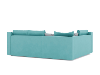 Диван-кровать угловой Френсис дельфин, велюр