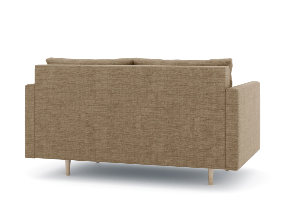 Диваны прямые кухонные, Диван прямой нераскладной Милли мини 2-х  местный с подлокотниками, рогожка Люкс