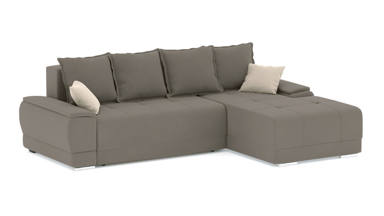 Диваны угловые в гостиную, Диван-кровать угловой Нордвикс Мини, велюр