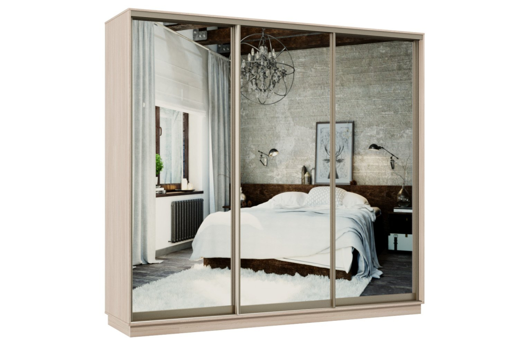 Шкафы-купе, Шкаф-купе Премьер 57 ясень шимо светлый