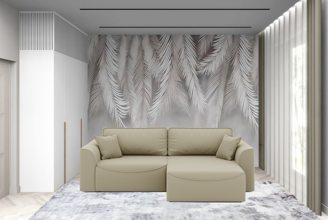 Мягкая мебель, Диван-кровать угловой Рафаэль еврокнижка НПБ, велюр