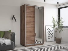 Шкафы-купе 2-х дверные, Шкаф-купе Экспресс Хит 2х дверный ДСП/Зеркало 120х60х220