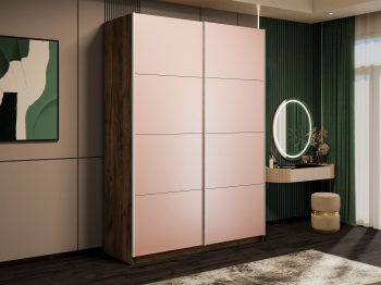 Шкаф-купе Прайм 2-х дверный Стекла пудра/Доводчики 120х57х230