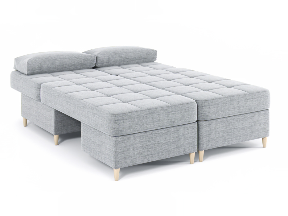 Диваны угловые в гостиную, Диван-кровать угловой Оливер 2 еврокнижка-трансформер, рогожка Люкс