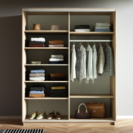 Шкаф-купе Прайм дуо Белый Глянец 2300 x 1200 x 570