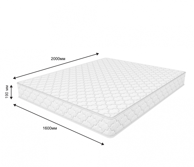 1600 x 2000, Матрас Соня Матрасова Оливия (Jacgard) 160х200 см