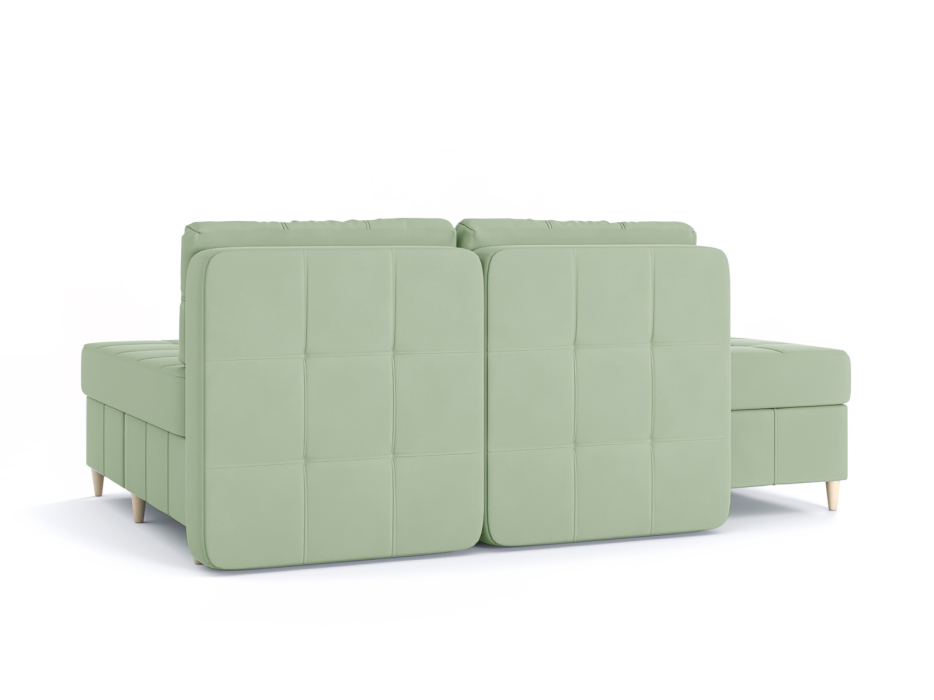 Диваны угловые в гостиную, Диван-кровать угловой Оливер Люкс 2 еврокнижка-трансформер, велюр