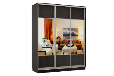 Шкаф-купе Премьер Лайт 42 (05;05;05) трехдверный