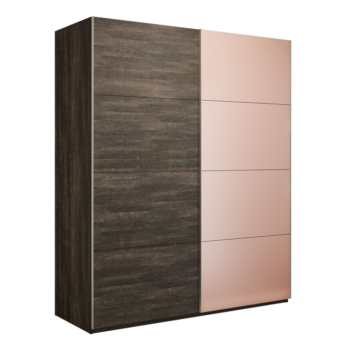 Шкафы-купе 2-х дверные, Шкаф-купе Эста 2-х дверный ДСП/Стекла пудра/Доводчик 160х66х240