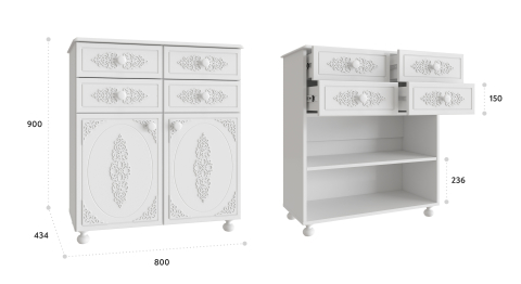 Комод Ассоль АС-18