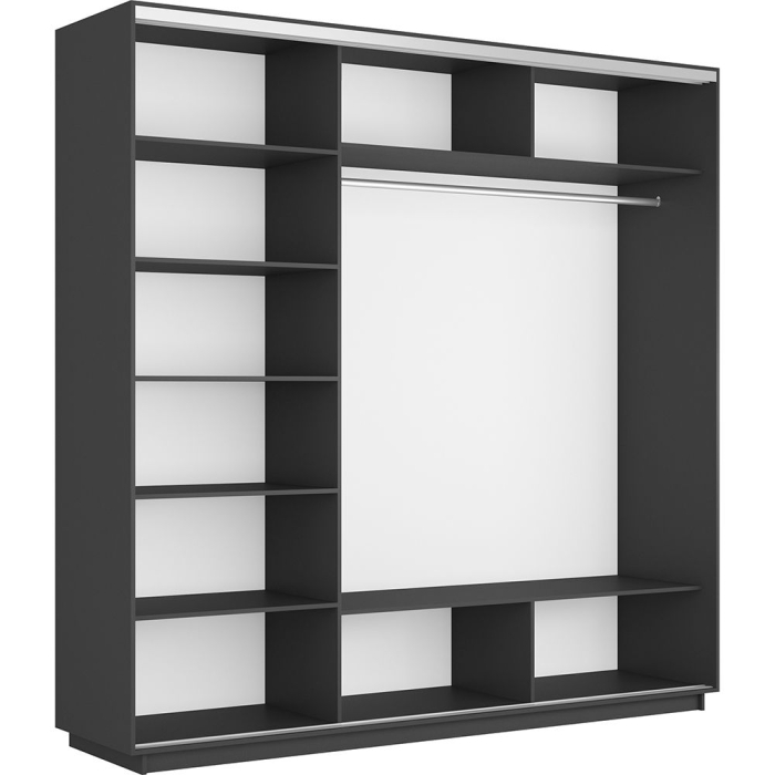 Шкафы-купе 3-х дверные, Шкаф-купе Экспресс 3-х дверный Фотопечать Шелк Стекла 210х60х240