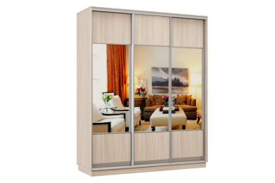 Шкаф-купе Премьер Лайт 22 (05;05;05) трехдверный