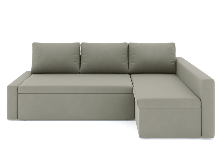 Диваны угловые в гостиную, Диван-кровать угловой Фрихетен дельфин, велюр