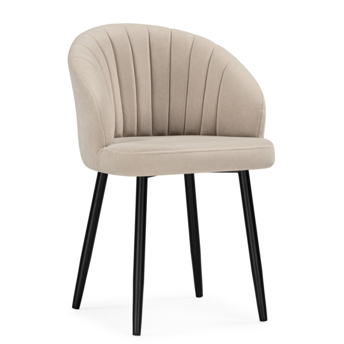 Стулья, Стул на металлокаркасе Бэнбу некрутящийся marseille (чёрный)