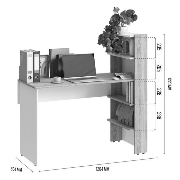 Прямые компьютерные столы, Компьютерный стол Арлет