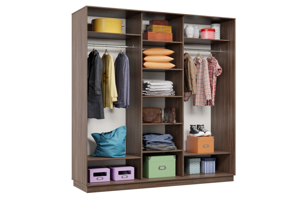 Шкафы-купе, Шкаф-купе Премьер 42 (16;16;16) трёхдверный