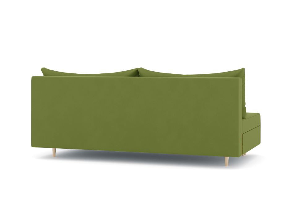 Диваны еврокнижки, Диван-кровать еврокнижка Смайл без подлокотников, велюр