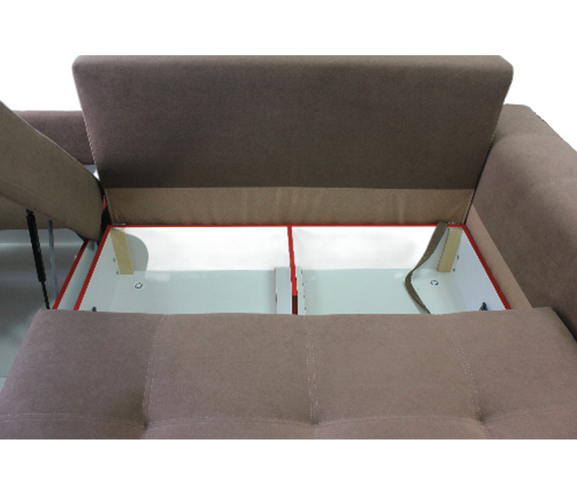 Диваны угловые в гостиную, Угловой диван Бруно с оттоманкой слева, велюр