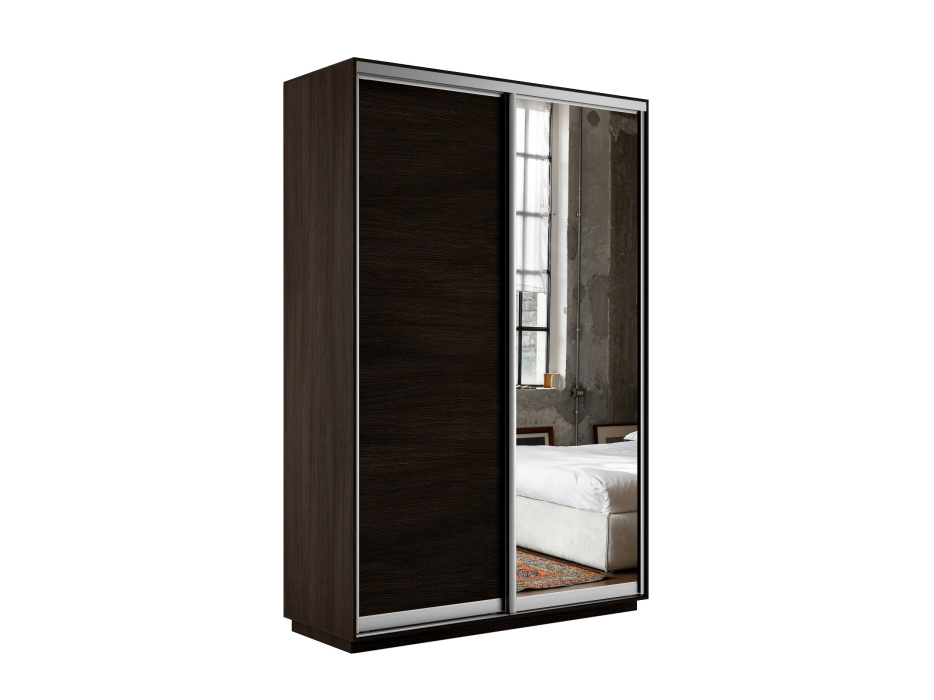 Шкафы-купе 2-х дверные, Шкаф-купе Экспресс Медиум дуо 2200 x 1400 x 450