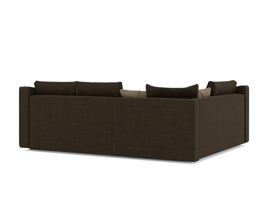 Диваны угловые в гостиную, Диван-кровать угловой Френсис дельфин, рогожка