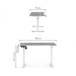 Компьютерный стол Маркос (белый)