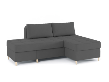 Диван-кровать угловой Оливер 2 еврокнижка-трансформер, велюр