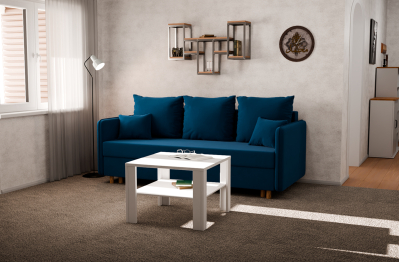 Прямой диван Санти,еврокнижка,велюр