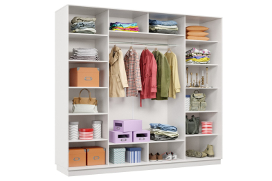 Шкаф-купе Премьер 60 (01ЗБ;01ЗБ;01ЗБ) фасады зеркало бронза/трёхдверный/Профиль чёрный муар