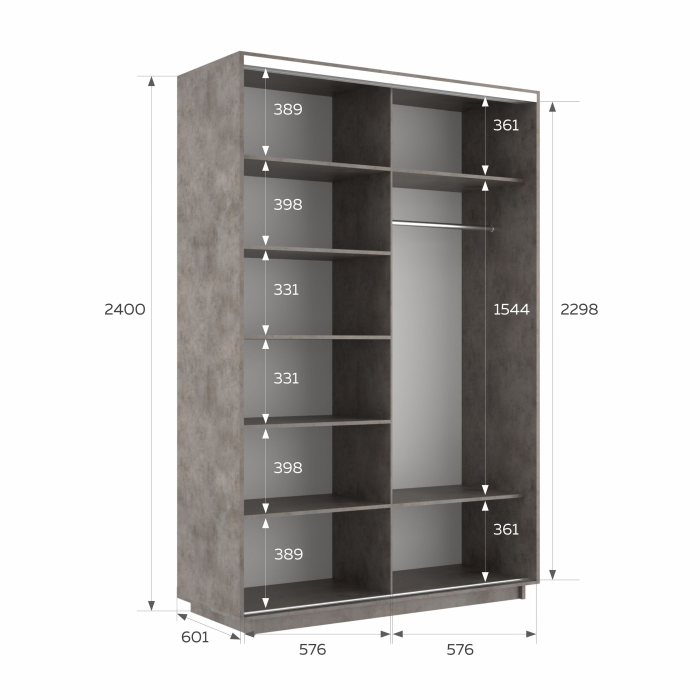 Шкафы-купе 2-х дверные, Шкаф-купе Экспресс 2-х дверный Фотопечать Калейдоскоп Стекла 120х60х240