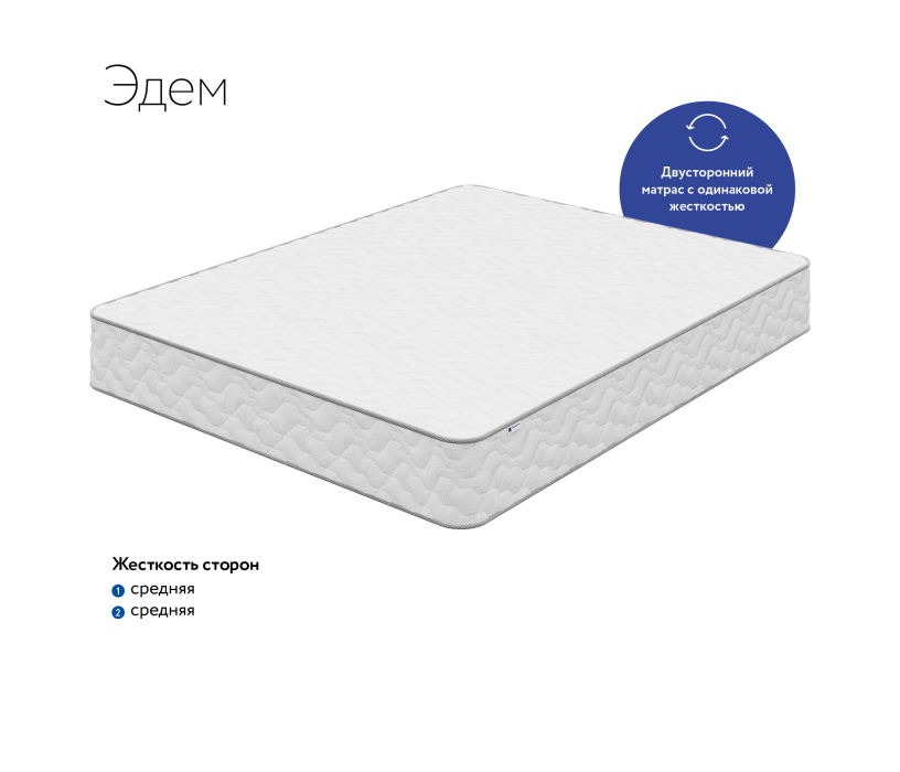 1400 x 2000, Матрас DreamLine Эдем 1400x2000