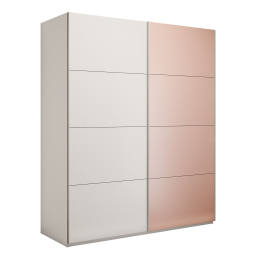 Шкаф-купе Эста 2-х дверный ДСП/Стекла пудра/Доводчик 160х66х240