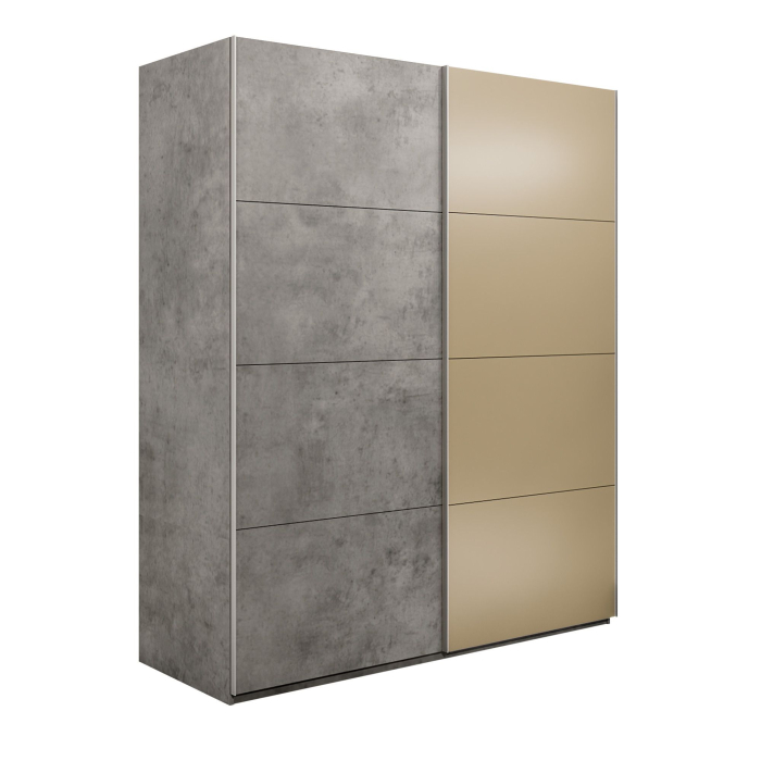 Шкафы-купе 2-х дверные, Шкаф-купе Эста 2-х дверный ДСП/Стекла фисташка/Доводчик 180х66х240